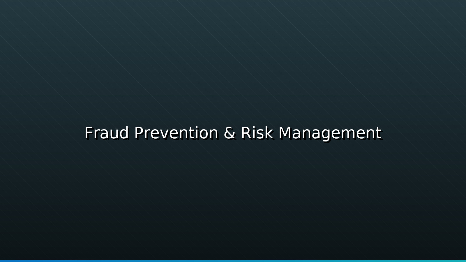 Fraud prevention & risk management