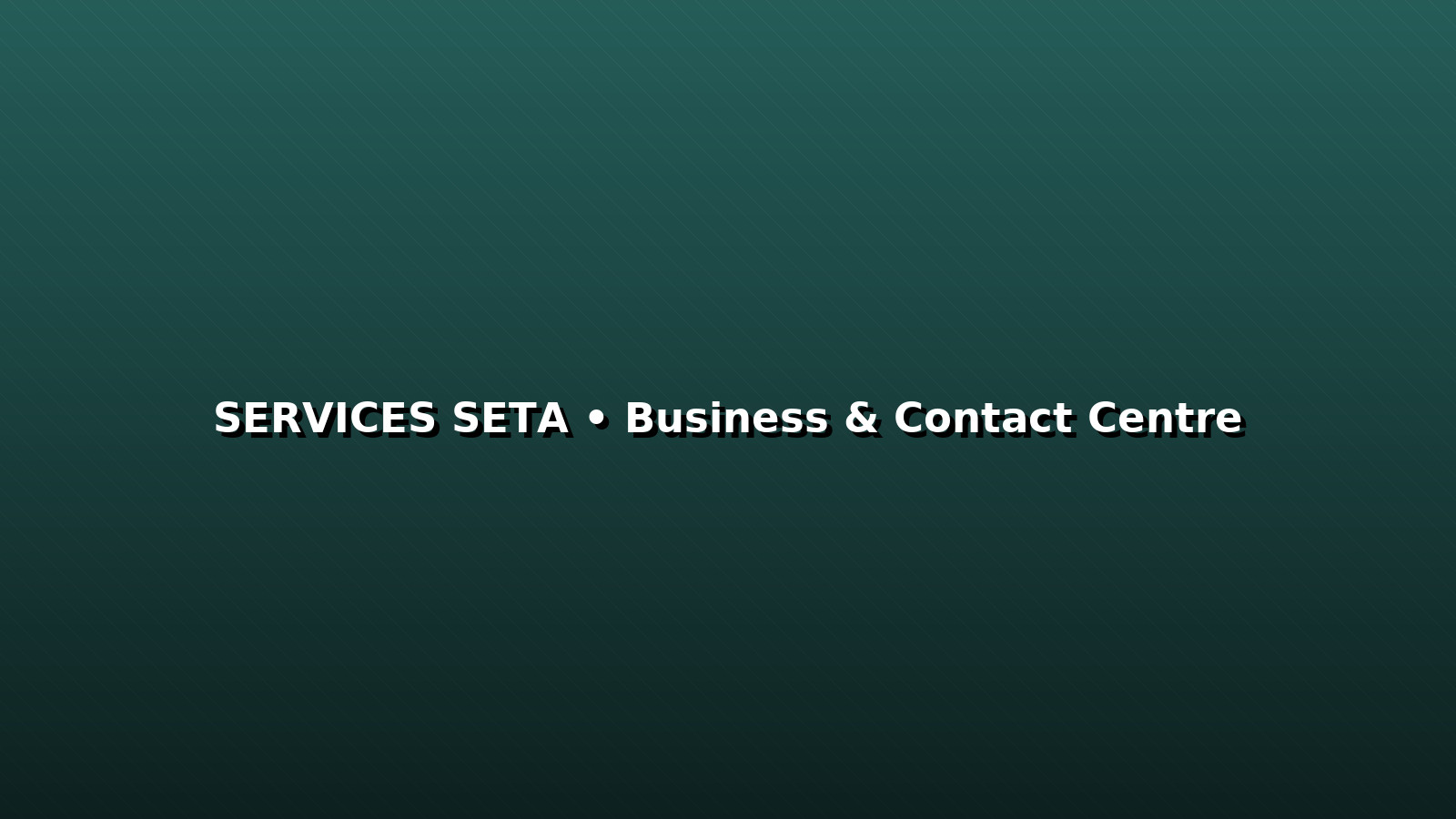 Business & Contact Centre – SERVICES SETA