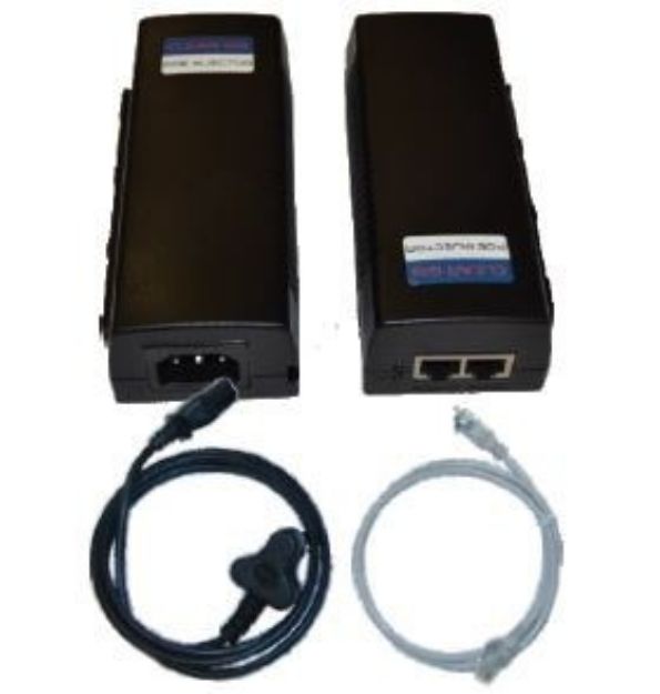 Surge Protected Gigabit PoE Injector, 48V, 0.8 Amp, SA Type M, 3-Pin Cord