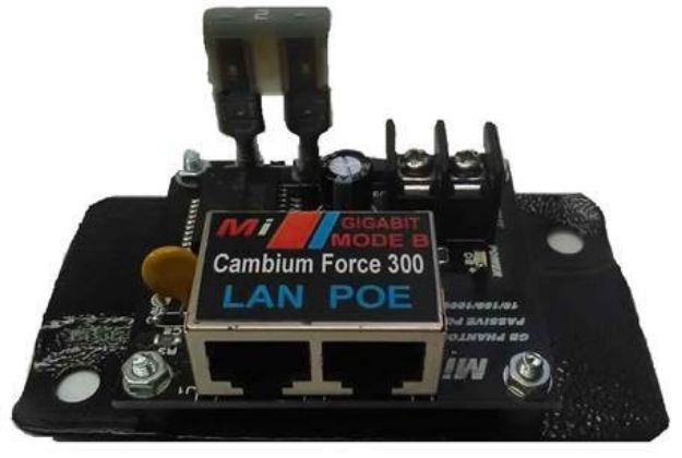 Passive 24V Gigabit DC PoE Injector