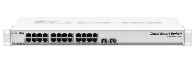 MikroTik Smart Switch 24 Port Gigabit 2 SFP+ | CSS326-24G-2S+RM