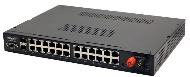Netonix 24-Port Managed PoE Switch 24V-48V IDC PoE + 2SFP Uplink Ports 400W | NTX-WS-26400-IDC