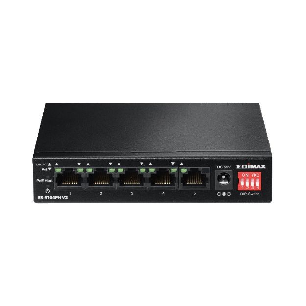 Edimax 5 Port Switch (4 PoE+)