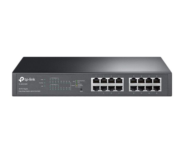 TP-Link 16-Port 8-Port PoE+ Gigabit Easy Smart Switch | TL-SG1016PE