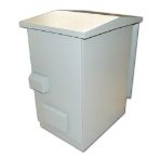 Outdoor 42U 19" IP55 Ventilated Cabinet, 600mm x 800mm, metal door with lock and 4 x 220v fans