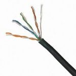 Acconet CAT5 UV Outdoor Ethernet Cable 500m Black CCA SF/TP Roll | CAT5U-500