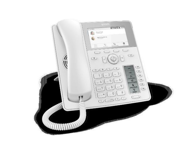 Snom D785 12-line Desktop SIP Phone in White - No PSU Included - Hi-Res 4.3" Colour Display - USB