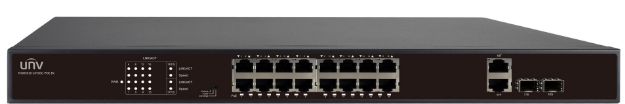 UNV - 16 Port PoE Switch, supports EXTEND Mode up to 250M