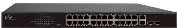UNV - 24 Port 10/100 PoE Ethernet switch supports EXTEND Mode up to 250M