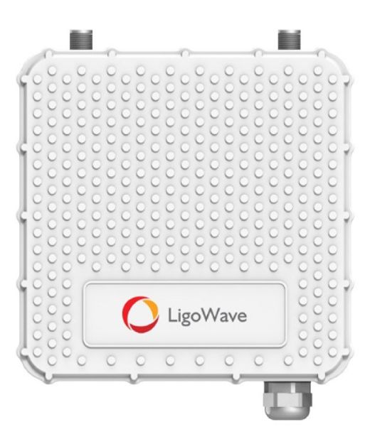 Ligowave PTMP RapidFire 600 Mbps Carrier Subscriber Unit with N-Type connectors.