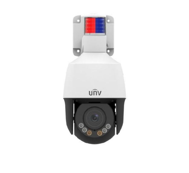 UNV - Ultra H.265 - 2MP Outdoor Mini LightHunter PTZ Camera with 4x Optical Zoom &amp; Active Deterrence