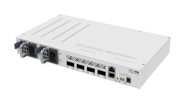 MikroTik CRS504-4XQ-IN, 4 x 100G QSFP28, 1 x RJ45 Serial console port