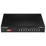 Edimax 8 Port, Unmanaged, Long Range, Gigabit PoE+ Switch with DIP Switch