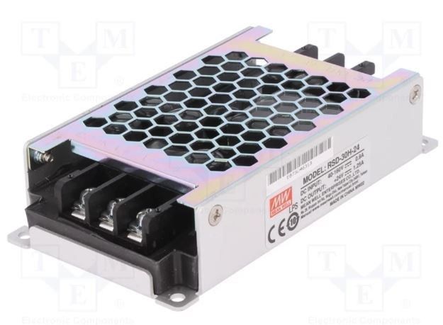 Mean Well  30W Railway DC - DC Converter  24VDC | MW-110DC24DC-30