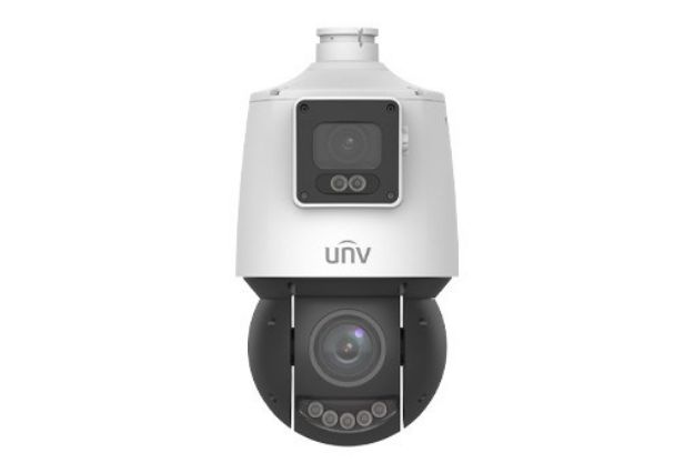 UNV - Ultra H.265 - 4 MP Outdoor LightHunter 25x Optical Zoom Dual-Lens PTZ &amp; Bullet Combo Camera