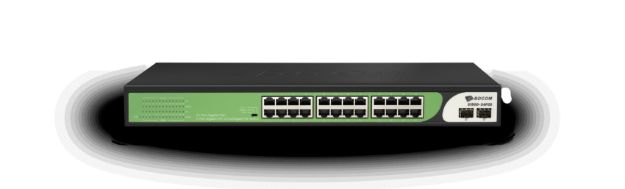 BDCOM 24-Port Gigabit PoE Switch (24-Port PoE + 2-Port Gigabit SFP) 280W PoE Budget