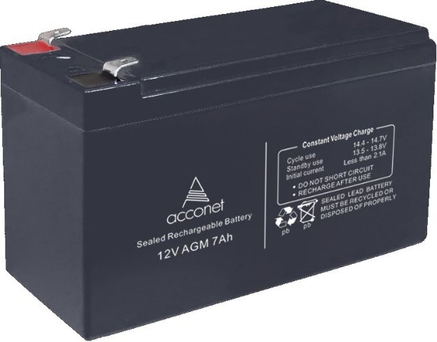 Acconet 12V AGM 7Ah Deep Cycle Battery | AC-BAT-VRLA-12V7AH