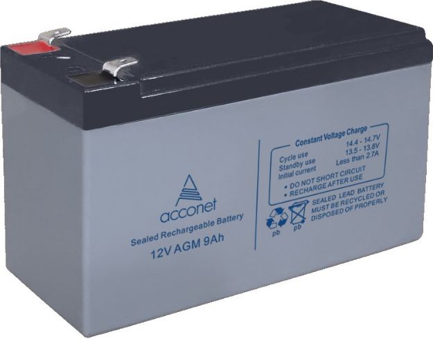 Acconet 12V AGM 9Ah Deep Cycle Battery | AC-BAT-VRLA-12V9AH