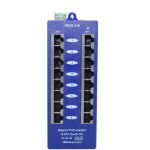 Passive POE Injector Hub, 8 Port, Gigabit, Blue